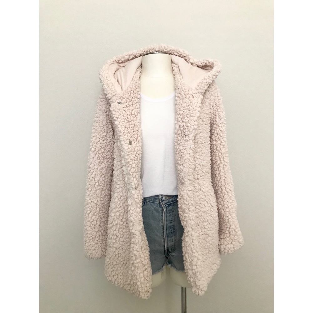 Forever 21 Teddy Coat with Hood